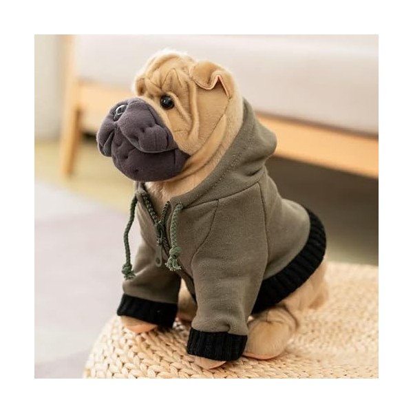 LfrAnk Chien en Peluche Jouets Mignon Chihuahua Pit Bull poupées en Peluche décoration Cadeaux d’Anniversaire pour Les Enfant