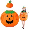 AIXIMA Halloween Costume De Citrouille Pour Enfants,Costume Citrouille,With A Pumpkin Basket And A Hat For,Pour Les Costumes 