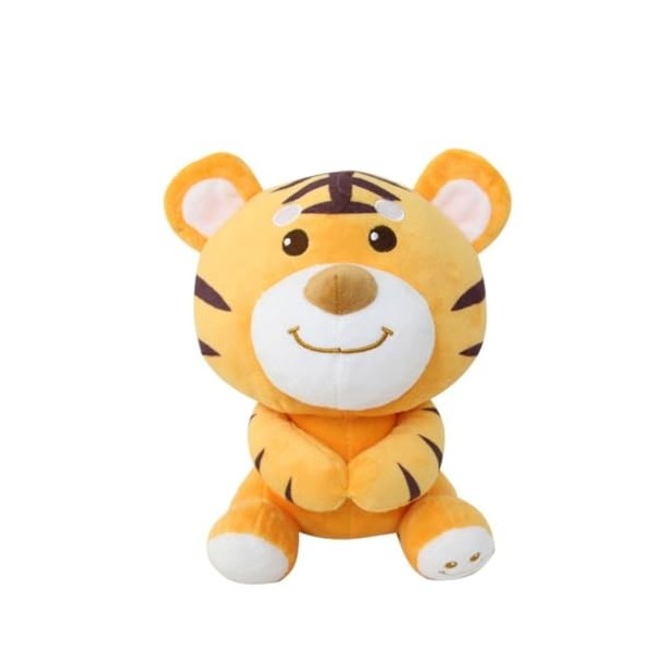 DEPLETE Jouets en Peluche Poupée Tigre Mignonne, poupée dexpression Souriante, Oreiller de Dessin animé, poupée Tigre, Jouet