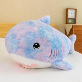 NOpinz Géant Requin Coloré Peluche Jouet en Peluche Animal Baleine Oreiller Cadeau De Noël pour Enfants 65cm 1