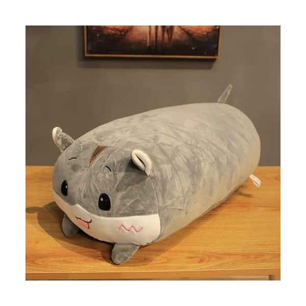 PaMut Chat Kawaii, Dinosaure, Ours, Cochon, Hamster, Oreiller en Peluche, Oreiller Animal en Peluche, Jouet Grande Taille 60c