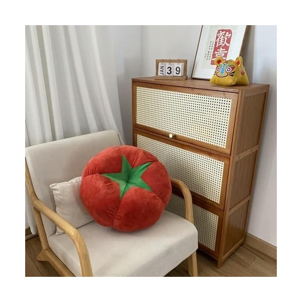 Légumes créatifs Tomates Kaki Champignon Peluche Jouet Mignon Fruit Peluche Canapé Coussin Chambre Décor Coussin Joli Cadeau 