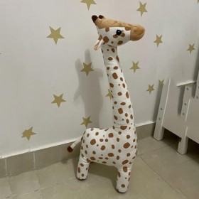 KiLoom Grande Taille Simulation Girafe Jouets en Peluche Doux Animal en Peluche Girafe Dormant Poupée Jouet pour Garçons Fill