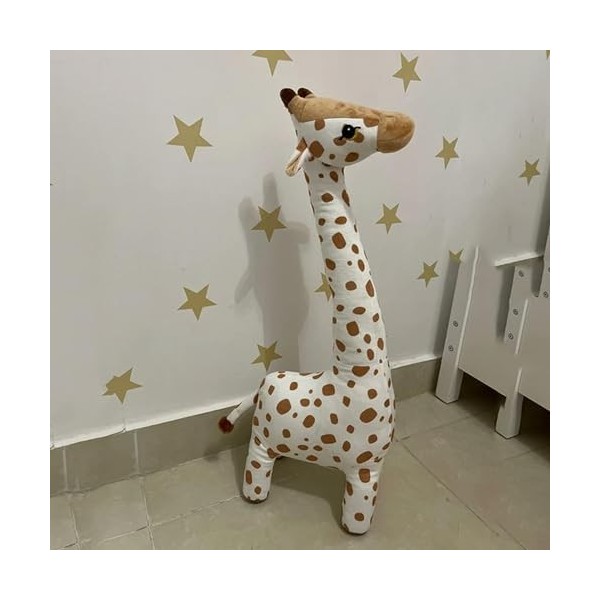 KiLoom Grande Taille Simulation Girafe Jouets en Peluche Doux Animal en Peluche Girafe Dormant Poupée Jouet pour Garçons Fill