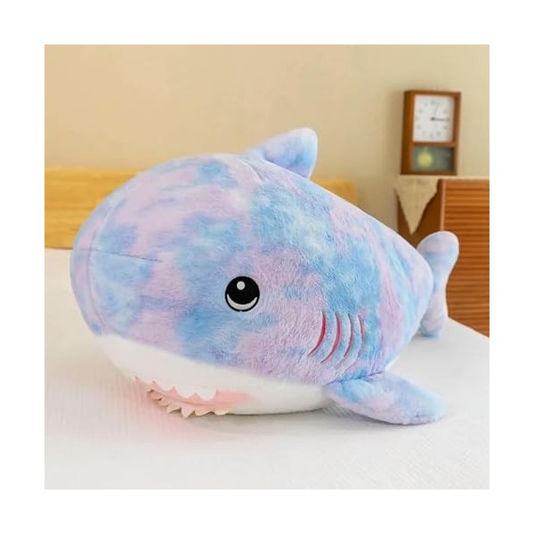 NOpinz Géant Requin Coloré Peluche Jouet en Peluche Animal Camouflage Baleine Oreiller Enfants Cadeau De Noël Cadeau D’Annive