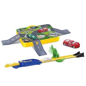 JUINSA Valise de Garage Dinosaures avec Lanceur et Accessoires. Boîte 25 x 4 x 20