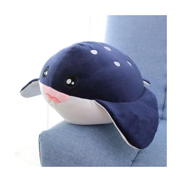 EacTEL Peluche Requin Baleine Peluche Jouet Marine Animal Enfants Cadeau D’Anniversaire Bureau Sieste Oreiller Couverture Ann