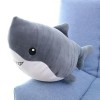 EacTEL Peluche Requin Baleine Peluche Jouet Marine Animal Enfants Cadeau D’Anniversaire Bureau Sieste Oreiller Couverture Ann