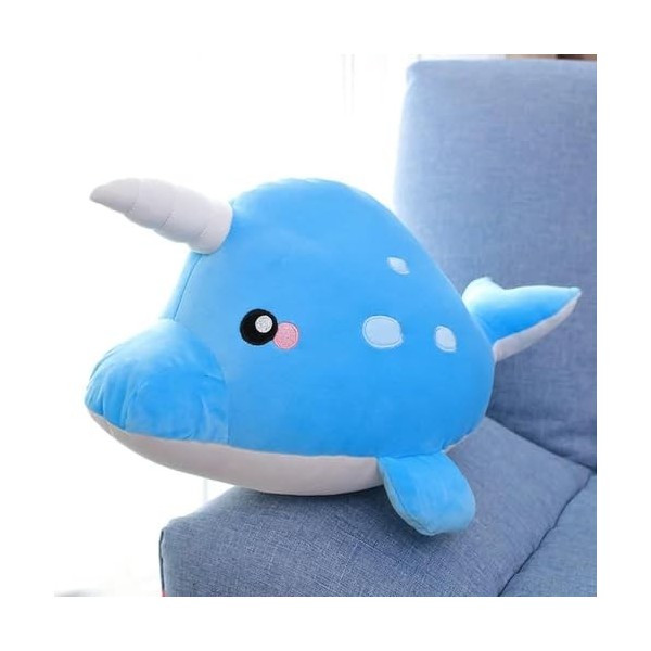 EacTEL Peluche Requin Baleine Peluche Jouet Marine Animal Enfants Cadeau D’Anniversaire Bureau Sieste Oreiller Couverture Ann
