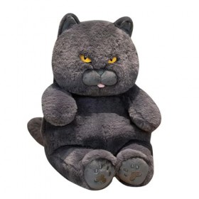 SaruEL Réaliste à Poil Court Chat Peluche Jouet Chat Oreiller poupée en Peluche pour Enfants Cadeau d’Anniversaire Cadeau de 
