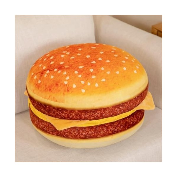 NOpinz Hamburger Peluche Jouet Coussin créatif Mignon Nourriture Oreiller garçon Fille Cadeau d’Anniversaire Cadeau de noël 4