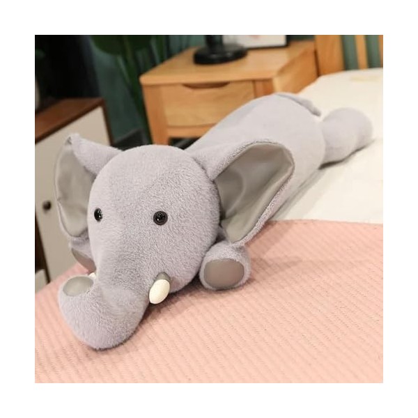 NOpinz Mignon Doux Éléphant Oreiller en Peluche Jouet Bureau Sieste Oreiller Lit Sommeil Oreiller Décoration Intérieure Cadea