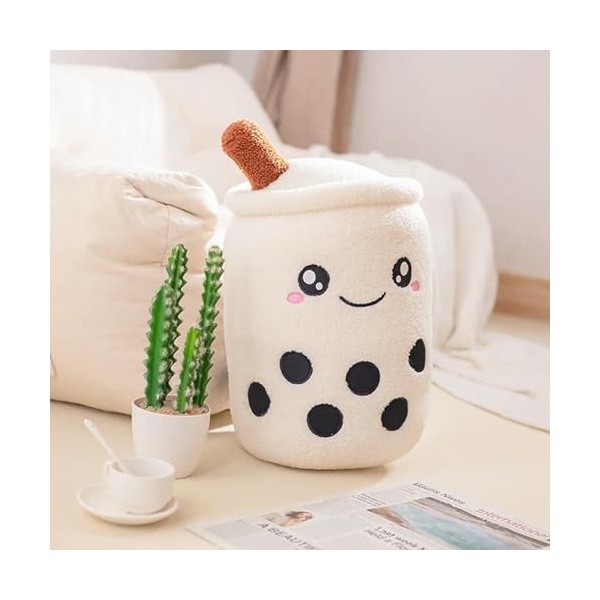 LfrAnk Peluche Bubble Tea Peluche Jouets Lait Thé Tasse en Peluche Oreiller Coussin Alimentaire Enfants Cadeau D’Anniversaire