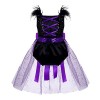 ranrann Déguisement de Sorcière dhalloween pour Fille Bébé Barboteuse + Bandeau 3 Mois - 4 Ans Violet 18-24 Mois