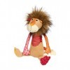 Sigikid 42844 Peluche Lion Patchwork Sweety Doudou à Jouer et à câliner en mélange de matériaux Doux pour bébés et Enfants, g