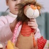 Sigikid 42844 Peluche Lion Patchwork Sweety Doudou à Jouer et à câliner en mélange de matériaux Doux pour bébés et Enfants, g