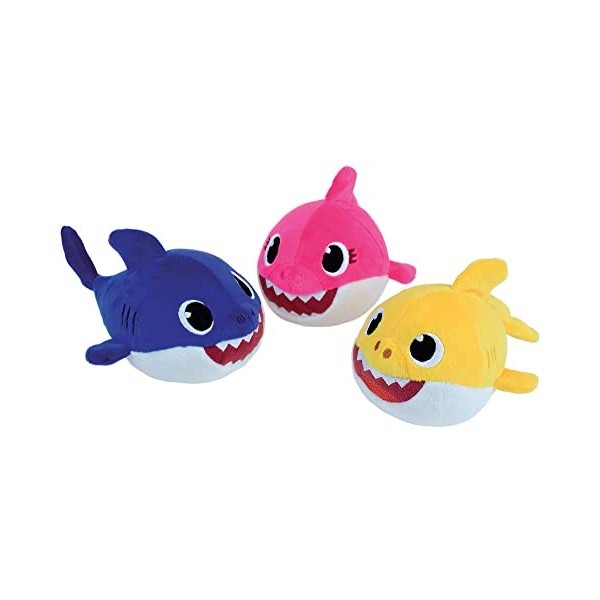 024347 Baby Shark Lot DE 3 Peluches +/- 17 CM : Baby Shark, Daddy S...