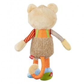 Sigikid 42852 Peluche Tiger Patchwork Sweety Doudou à Jouer et à câliner en mélange de matériaux Doux pour bébés et Enfants, 