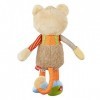 Sigikid 42852 Peluche Tiger Patchwork Sweety Doudou à Jouer et à câliner en mélange de matériaux Doux pour bébés et Enfants, 