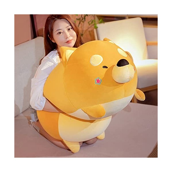 BYNYXI Jouet en Peluche Shiba Inu, 60cm Mignon Chien Shiba Inu Peluche Peluche Douce Oreiller en Peluche Peluche Corgi Peluch