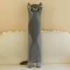 Giant Long Cat Plush Pillow Kawaii Soft Stuffed Toy Plushies Squishy Sofa Cushion Decor Birthday Gifts for Boys Grey 110cm 8