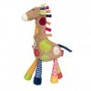 Sigikid 42837 Peluche Girafe Patchwork Sweety Doudou à Jouer & Doudou en Mélange de Matières Douces pour Bébés et Enfants, Ga