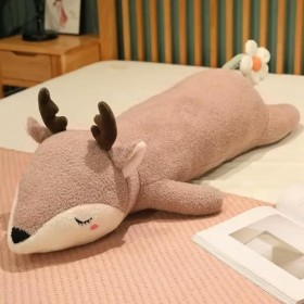 NOpinz Peluches de cerf, Panda, éléphant, Loup, Renard, Tapis en Peluche, Cadeaux Enfants, Cadeaux de Noël d’Anniversaire 65c