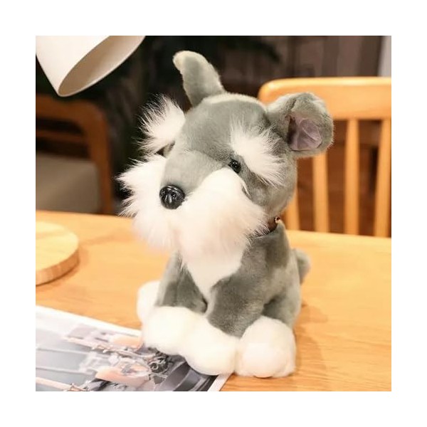 NOpinz Peluche Husky Schnauzer Bulldog Chien Peluche Jouet Enfants Oreiller Doux Enfants Chiot Cadeau Anniversaire Cadeau De 