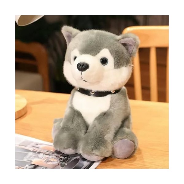 NOpinz Peluche Husky Schnauzer Bulldog Chien Peluche Jouet Enfants Oreiller Doux Enfants Chiot Cadeau Anniversaire Cadeau De 