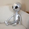 Mignon Alien Poupée en Peluche Peluche Confort Tissu Mode Créatif Décoration D’intérieur Vacances Petit Ami Cadeau D’Annivers