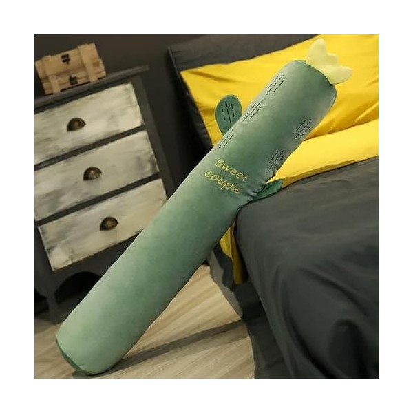 NOpinz Dessin animé Animal Peluche Long Oreiller Plante Long Coussin Carotte Tigre Husky Vache Peluche Jouet Chambre Oreiller