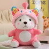 EacTEL Kawaii Ours Partie Mignon Peluche Jouet poupée Peluche Bande dessinée Oreiller Fille Chambre décoration Enfants Cadeau