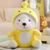 EacTEL Kawaii Ours Partie Mignon Peluche Jouet poupée Peluche Bande dessinée Oreiller Fille Chambre décoration Enfants Cadeau