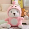 EacTEL Kawaii Ours Partie Mignon Peluche Jouet poupée Peluche Bande dessinée Oreiller Fille Chambre décoration Enfants Cadeau