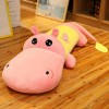 Kawaii Big Eyes Hippopotamus Poupée en Peluche Jouet en Peluche Animal Doux Oreiller Mignon Jouet Canapé Coussin Anniversaire