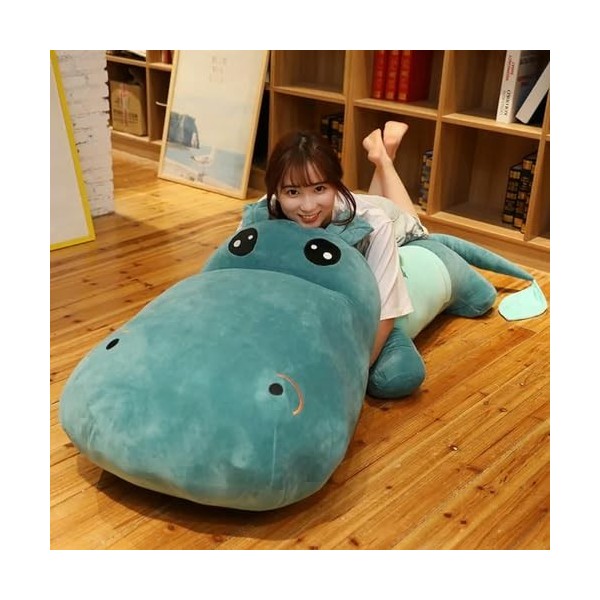 Kawaii Big Eyes Hippopotamus Poupée en Peluche Jouet en Peluche Animal Doux Oreiller Mignon Jouet Canapé Coussin Anniversaire