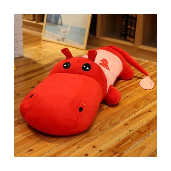 Kawaii Big Eyes Hippopotamus Poupée en Peluche Jouet en Peluche Animal Doux Oreiller Mignon Jouet Canapé Coussin Anniversaire