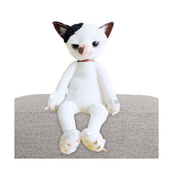 Kawaii Chat Jouet en Peluche, Jouet Réaliste pour Chat en Peluche Doux, Peluche Animale Mignonne Et Confortable De Conception