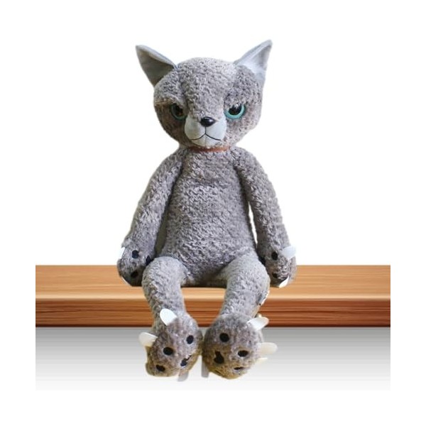 Kawaii Chat Jouet en Peluche, Jouet Réaliste pour Chat en Peluche Doux, Peluche Animale Mignonne Et Confortable De Conception