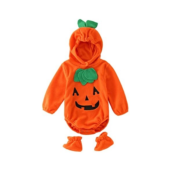 MNSWR Halloween Bébé Costume Enfant Déguisement Citrouille Halloween Déguisement Bébé 12 Mois Halloween 9 Mois Deguisement Hi