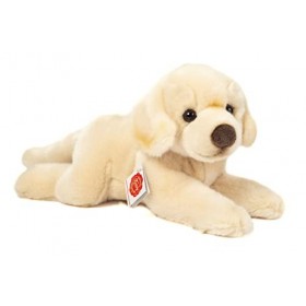 Teddy Hermann 91971 Peluche Labrador couché avec garnissage recyclé 33 cm