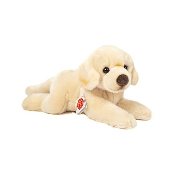 Teddy Hermann 91971 Peluche Labrador couché avec garnissage recyclé 33 cm