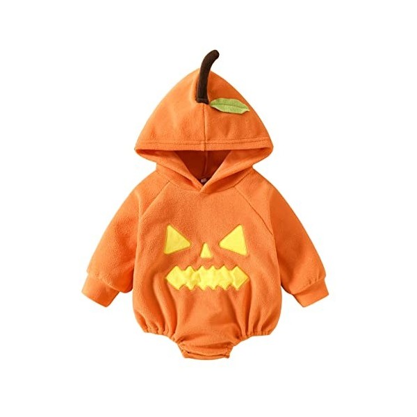 MNSWR Halloween Bébé Costume Enfant Déguisement Citrouille Halloween Déguisement Bébé 12 Mois Halloween 9 Mois Deguisement Hi