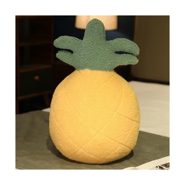 KiLoom Fruits Peluche Jouets Ananas Fraise Kaki Oreiller Coussin Décoration De La Maison Remplissage Plein Tissu Confortable 