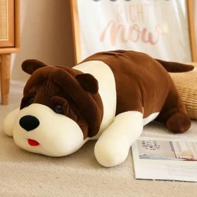 NOpinz Kawaii Chien Peluche Oreiller Jouet Mignon Peluche Animal poupée Chien Peluche Coussin Enfants Jouet Anniversaire Cade