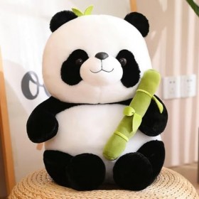 NOpinz Kawaii Panda Animal Peluche Jouet Rond Mignon Réaliste Ours Chambre Décoration en Peluche Poupée Cadeau D’Anniversaire