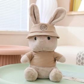NOpinz Kawaii Peluche Lapin Jouet Dessin animé Peluche poupée Animal Mignon Lapin Oreiller Bon Anniversaire Cadeau de Noël En
