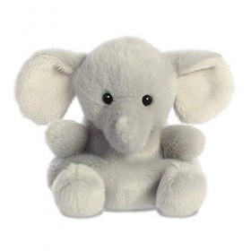 Aurora World Aurora, 33476, Palm Pals Stomps lElephant, 13cm, Peluche, Gris