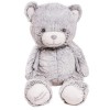 Pioupiou et Merveilles Peluche Géante Fabrication Française XXL Gaston Ours Gris - 80 CM de Haut - Peluche Géante Toute Douce