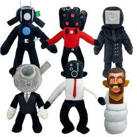 Dlishka Skibidi Peluches Collection - InspiréE Jeux dhorreur | Peluches Skibidi Toilet & Speaker Man Fun | Cadeau Ultime Fan